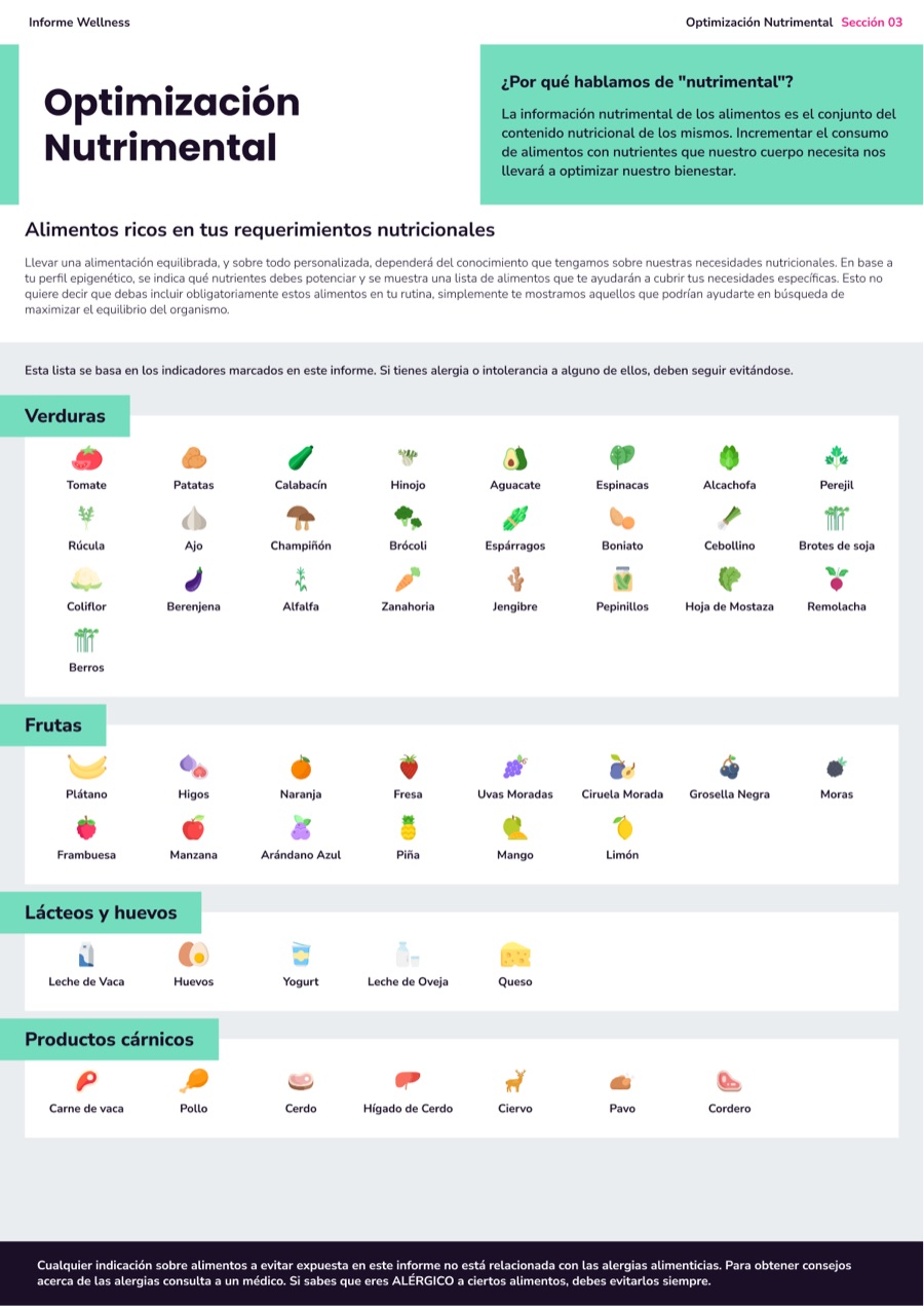 Página del informe: microbiota e intestino